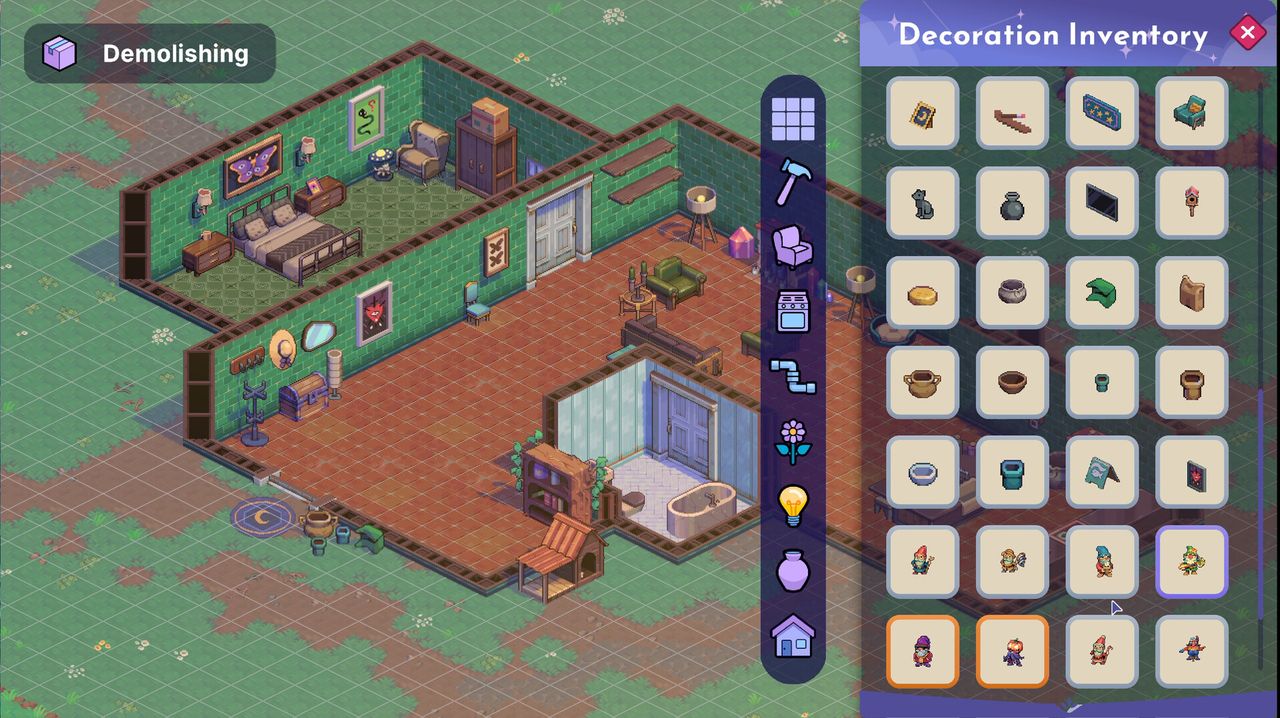 Official Moonfrost screenshot: beehives, honeycomb and jars of honey beside a wooden building